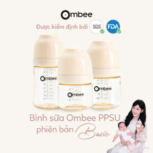 Bình sữa Ombee PPSU Anti-colic phiên bản Basic