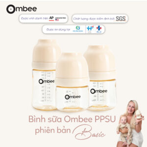 Bình sữa Ombee PPSU Anti-colic phiên bản Basic