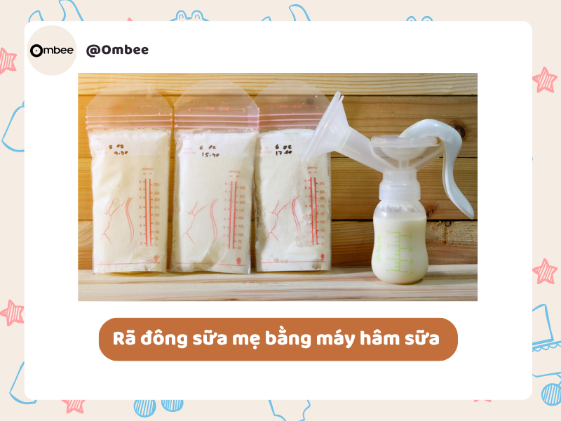 Rã đông sữa mẹ bằng máy hâm sữa