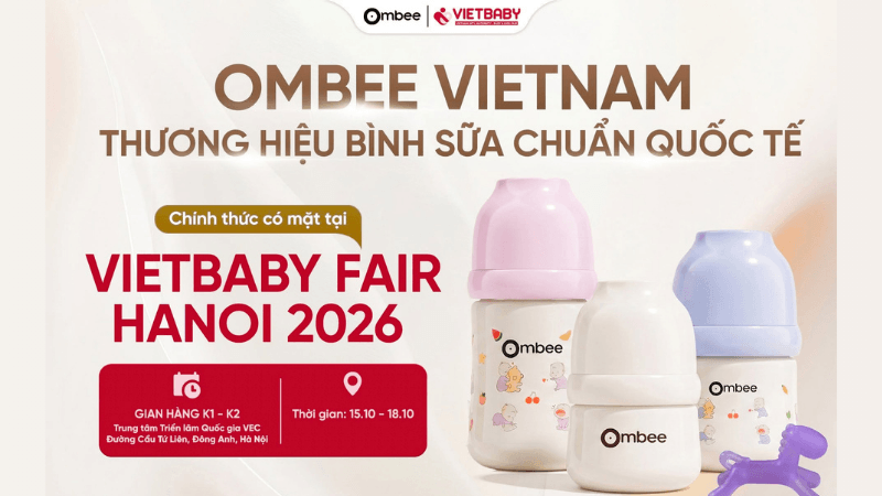 Đến VietBaby Fair Hà Nội để cùng Ombee đón chờ nhiều điều hấp dẫn ba mẹ nhé!